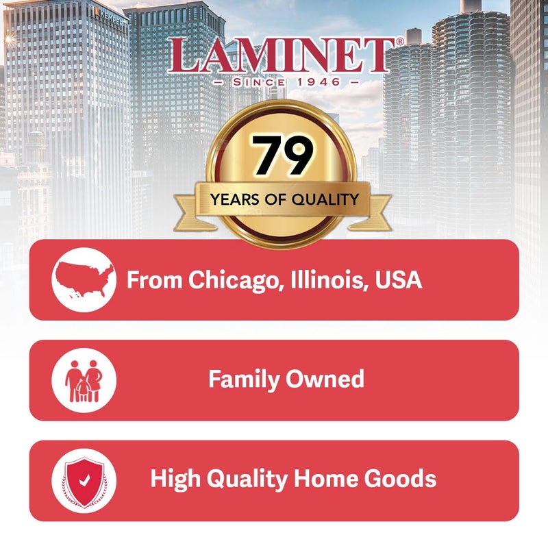 LAMINET Clear Plastic Tablecloth Protector Cover â€“ Heavy-Duty Deluxe Vinyl Table Cover â€“ 60" x 108" Oblong Rectangular â€“ Crystal Clear, Easy Clean. - Image 5